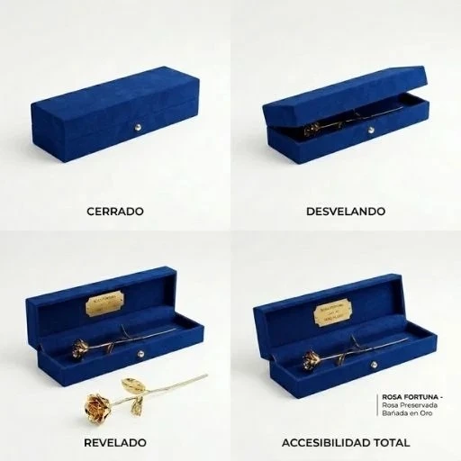 Rosa fortuna oro serie agua